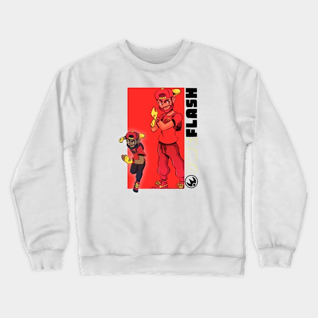 Flash x Flash dark Crewneck Sweatshirt by oWcFLaSH